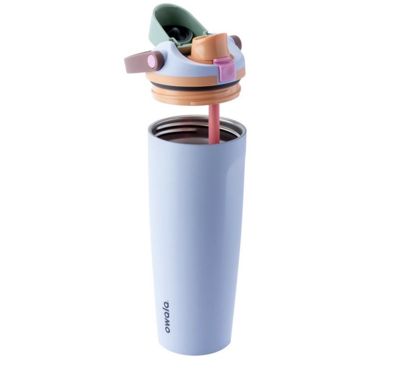 Owala FreeSip SWAY 30oz Stainless Steel Water Bottle, Periwinkle Twinkle alternate