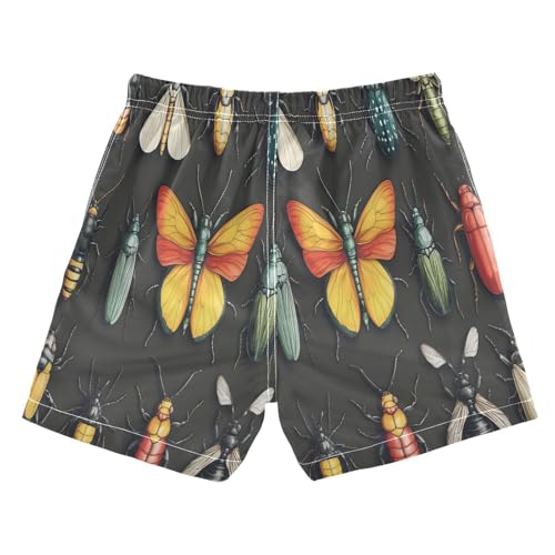 Boccsty Variou Insects Ladybugs Beetles Boys Swim Trunks Baby Kids Swimwear Summer Toddler Beach Board Shorts 2T2