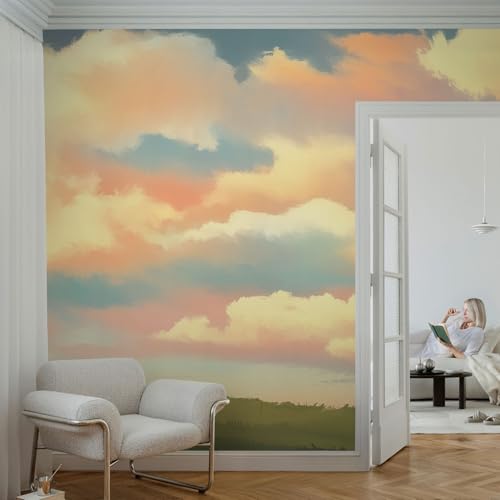 Papier peint adhésif ciel 250x104 cm Tulup panoramique résistant pour salon