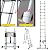 Aluminum Telescoping Ladder 16.4FT A-Frame Extension Ladder with Stabilizer Bar, 330lbs Max Load Capacity, for Home Office RV Roof, Heavy Duty Portable Folding Ladder Non-Slip Feet