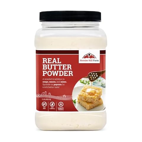 Hoosier Hill Farm Real Butter Powder, 1LB (Pack of 1) Cover