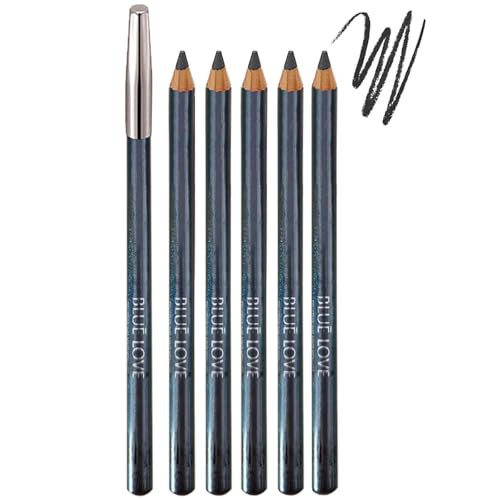 Set de 5 Delineadores Azul Love con Sacapuntas