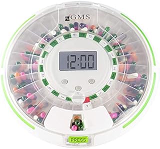 GMS 28 Day Automatic Pill Dispenser Dosage Reminder for up to 6 Alarms