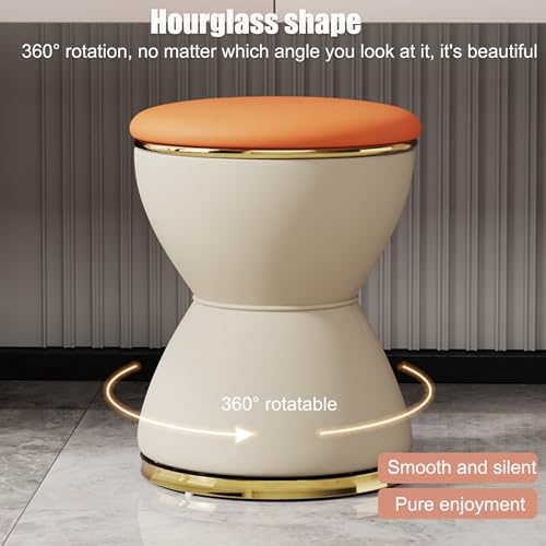 Taburete de tocador de baño resistente al agua con asiento cosmético redondo 8