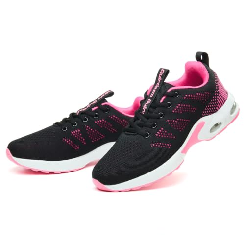 Suiyfit Walking Shoes Women Running Tennis Sneakers Lightweight-red40
