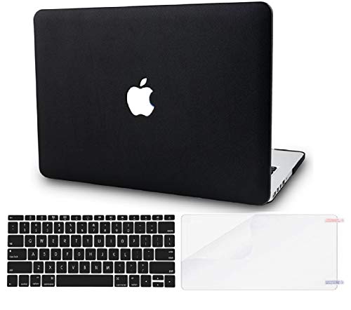 KECC Laptop Case for MacBook Pro 15" (2019/2018/2017/2016) w/Keyboard Cover Italian Leather A1990/A1707