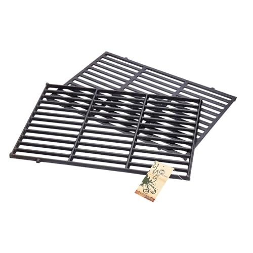 Massives Gusseisen Grillrost-Set (2-teilig) für Weber Spirit 300 Serie & Spirit II Unbehandeltes Profi-Gussrost für E-310 E-320 E-330 S-310 S-320 44 5 x 30 3 cm pro Rost Ersatz Weber 7638