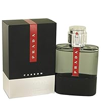 PRADA Luna Rossa Carbon 100ml/3.4oz Eau De Toilette Spray Men Cologne Fragrance