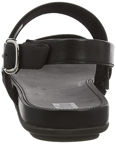 Fitflop™ Women's Gracie Leather Back-Strap Sandal, All Black, Size 6 #TOP2