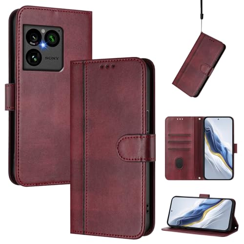 �X�}�z�P�[�X �Ή��@�� for Sony Xperia 1 VIII �X�}�z�P�[�X�y�J�[�h�z���_�[�E�E�H���b�g�E�}�O�l�b�g�o�b�N���E�t���b�v�E�X�^���h�@�\�t���zRed