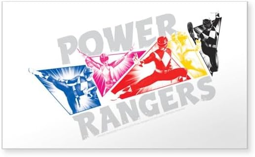 CafePress Power Rangers Hero Poses Rectangle Bumper Sticker Car Decal