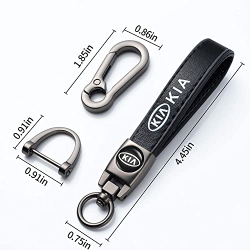 Black Key Chains Universal Genuine Leather Keychain Accessories For Men And Women Christmas Birthday Gift #TOP1