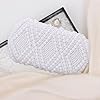 Syrads Perles Femme Pochette Sac à Main de Mariée Perles Pochette Élégant Clutch de Soirée Avec,Blanc #5