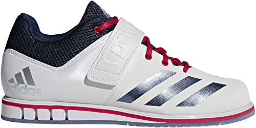 adidas Powerlift 3.1 Stars and Stripes - Zapatillas de levantamiento de pesas para hombre, color blanco, color Blanco, talla 46 2/3 EU