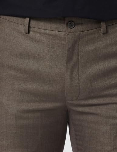 Image of Van Heusen Men's Fashion Formal Mid Rise Slim Fit Premium Formal Trousers | Superior Comfort | Auto-Flex Waist Band | Soft Touch