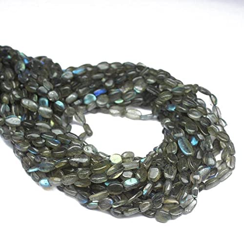 Labradorite perles ovales en vrac 5mm 8mm pierre naturelle pour création de bijoux