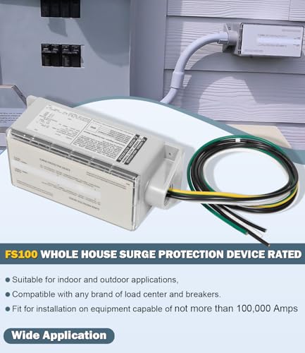 image for Bonbo FS100 Whole House Surge Protection Device Rated for 100,000 Amps
