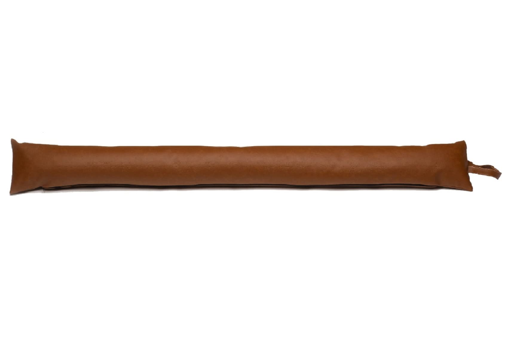 Classic Home Store Tan Leatherette Draught Excluder Faux Leather French Patio Door Long Draft Stopper (6ft)