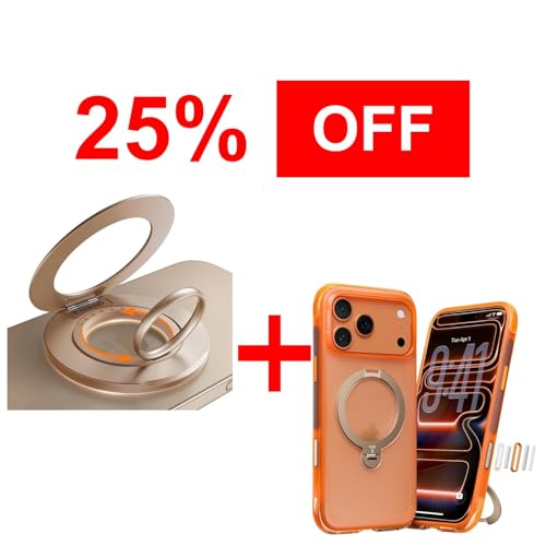 TORRAS Magnetic Stand Case & Magnetic Phone Grip Ring Holder Kickstand