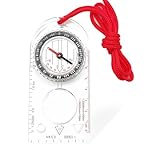 Brújula de navegación transparente, brújula de ori...: Embalaje: 1 brújula de navegación transparente con marcas de grados, puntos cardinales, flecha orientadora y lupa, te apunta al viaje más preciso Tamaño adecuado: la brújula de navegación mide aproximadamente 11,5 x 5,7 cm, lo suficientemente pequeño...