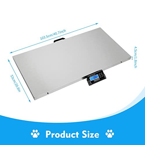 Báscula Digital para Mascotas y Ganado 440lb LCD miniatura 6