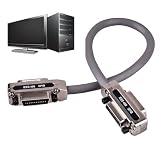 Générique Computermonitor-Verlängerungskabel | IEEE-488 1/1,5/2 m Kabel mit Metallmantel – IEEE-488 GPIB Stecker Adapter Metall Plug and Play für Männer und Frauen, 1 m., Se référer au descriptif