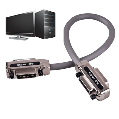 Cable GPIB IEEE-488 macho a hembra de extension para monitor y bus de datos 1m a 2m