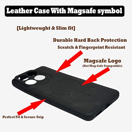 Image of SBMS Back Cover for Motorola Edge 70 Fusion 5G | Ultra Slim Soft Rubberised Hard Case | Oil Feel Soft Leather Back | Mag-Safe Design (Mag-Safe Not Support) | Camera Protection Edge 70 Fusion (Black)