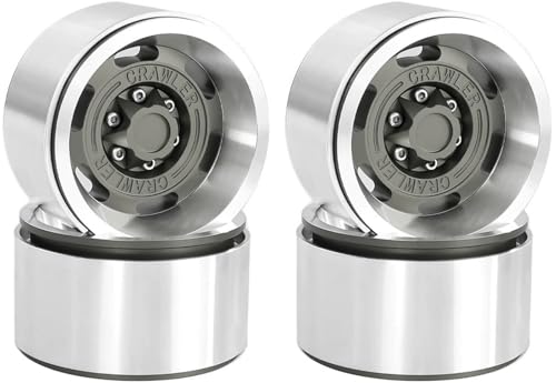 Image of RcThjia 1.9" RC Metal Beadlock Wheel for 1/10 RC Crawler/Trail Truck, 4PCS