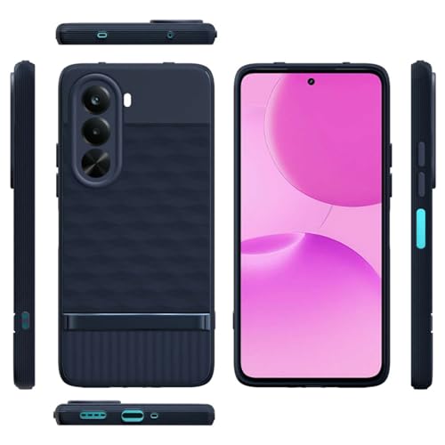 Image of Shockproof Case Compatible with Realme P4x 5G | Full Camera Protection | TPU Flexible Back Cover for Realme P4x 5G (Steel Blue)
