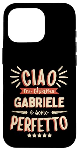 Gabriele Idea Regalo Personalizzata Nome Divertente �X�}�z�P�[�X iPhone 16 Pro �p