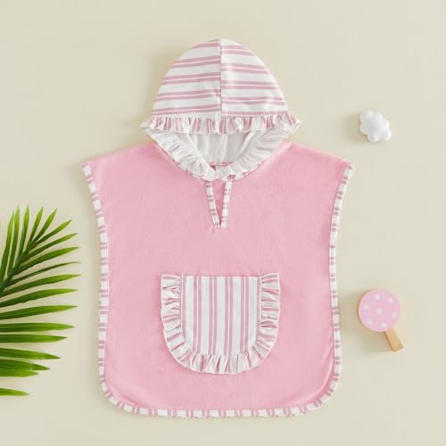 Image of Toddler Little Girl Swim Cover Up Beach Towel kids Bathing Suit Cover Ups Swimsuit Summer Baby Beach Essentials