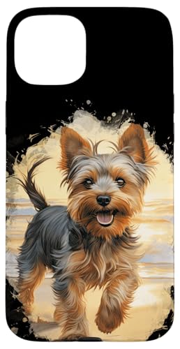 Yorkie Dog Watercolor Nature Yorkshire Terrier Dog Case for iPhone 15 Plus