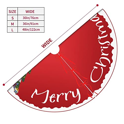 48 Inch Christmas Tree Skirt, Truck Xmas Tree Mat For Christmas Party Home Decor, Merry Christmas Tree Skirts For Christmas Tree Holiday Decorations… #TOP2