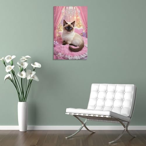 Tableau siamois décoration murale toile pour masquer mur vide - 5
