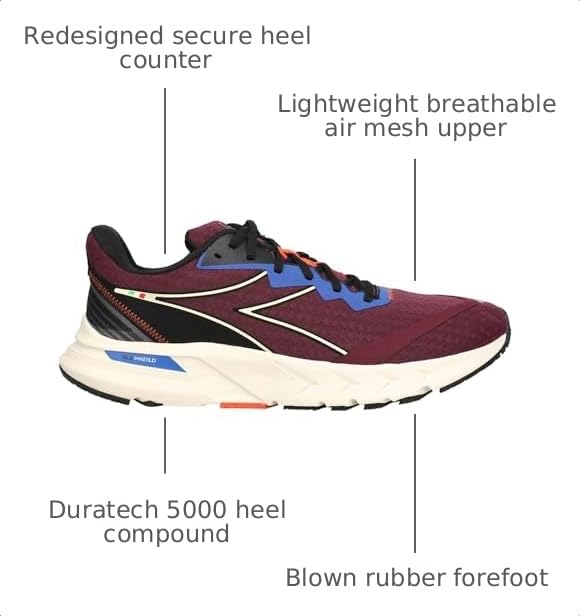 Image of Diadora Mens Mythos Blushield Volo Running Sneakers Shoes