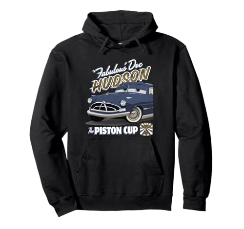 Disney Pixar Cars Fabulous Doc Hudson Vintage Portrait Pullover Hoodie