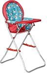 Fash n kolor Baby Doll High Chair with Tray, Fits up to 20 inch Baby Dolls, Flower Print Toddler Furniture Toy High Chair (Limited Edition)