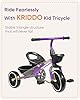 KRIDDO Kids Tricycles Age 24 Month to 5 Years, Toddler Kids Trike for 2.5 to 5 Year Old, Gift Toddler Tricycles for 2-4 Year Olds, Trikes for Toddlers, Purple #5