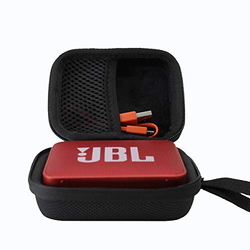 Duro Estuche Viajes Funda Bolso para JBL GO JBL Go 2 Altavoz inalámbrico con Bluetooth by ESCOCO (Negro)