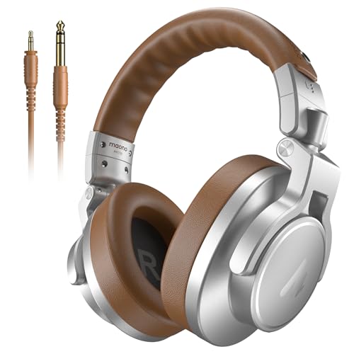 MAONO Professional Studio Monitor & Mixing DJ Headphones - Over Ear Closed Back Stereo Wired...