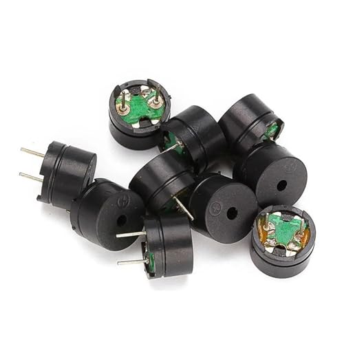 eufeifeiegds Kit di mini buzzer piezoelettrici di uso comune 10 pezzi 12 mm x 8.5 mm 12085 resistenza 42R 3 V 5 V 9 V 12 V.