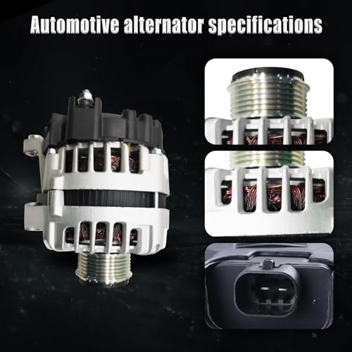 Alternator Compatible with Cruze 2012-2016, Alternator replacement for 13581891,11654A, 11654N, 11654, 13588290, 13597227, 95939944, 12090662