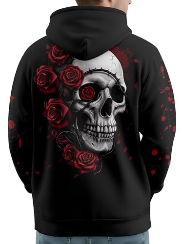 Image of PAGYMO Graphic Hoodies for Men Funny Novelty Pullover Hooded Sweatshirt | Funny 3D print, cool novelty design, colorful pattern, mens graphic pullover hoodie, sarcastic style, funky winter fashion