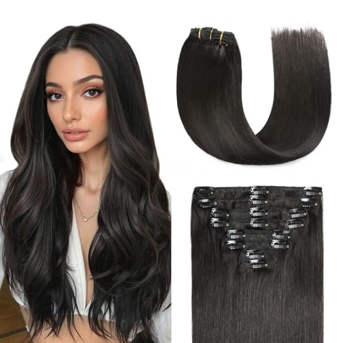 Sunya Clip in Hair Extensions Real Human Hair