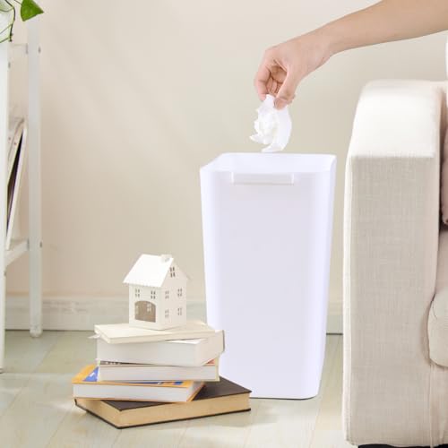 Canecas de Basura Plasticas 4.5 Gal Blanco Pack 3 miniatura 6