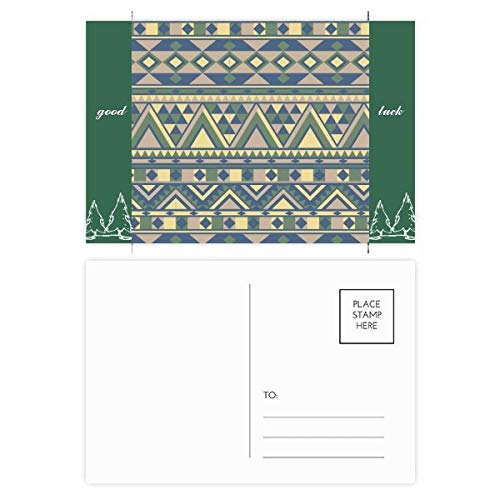 Cartes postales triangle nordique de qualité supérieure motif rhombus irrégulière