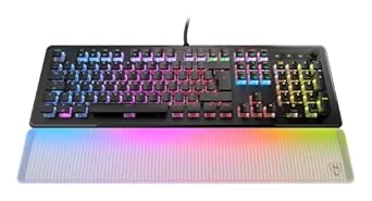 Turtle Beach Vulcan II Max – Optisch-mechanische PC-Tastatur, anpassbare RGB-Beleuchtung, Handballenauflage, lineare Titan II-Schalter, Aluminiumplatte – Schwarz