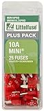 Littelfuse MIN10PRO MINI BP PRO Fast-Acting Automotive Blade Fuse - 25 Piece