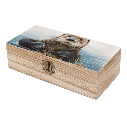 Boîte en bois loutre de mer pour ranger vos objets perdus - 6